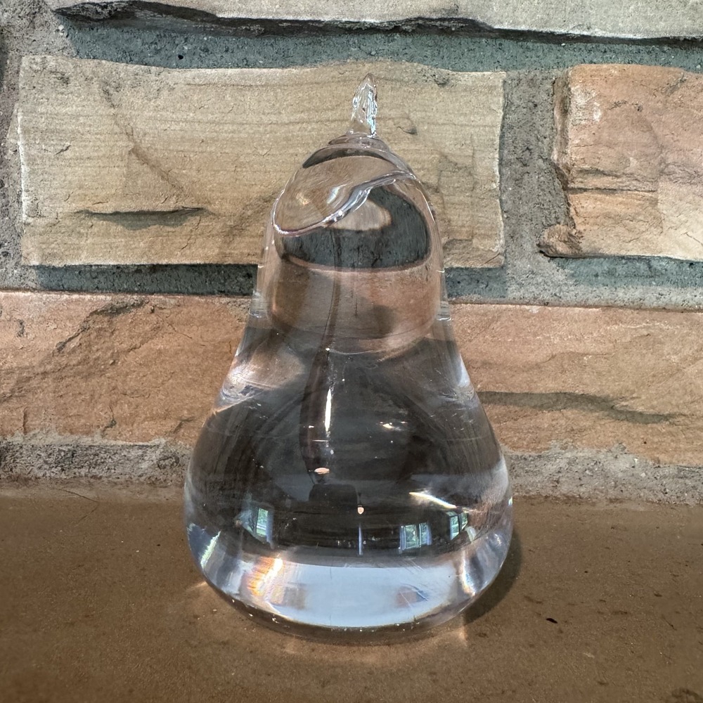 Simon Pearce Pear Incredible Hand Blown Crystal Signed Excellent Condition 5 in